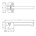 Intersteel kierstandhouder Curve - buitendraaiend - RVS geborsteld
