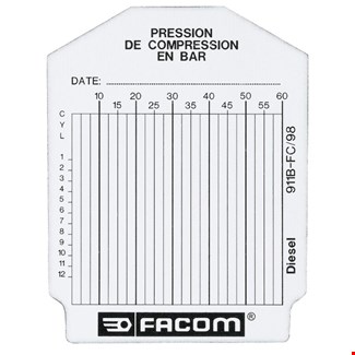 Facom 911B.FC controlekaartjes