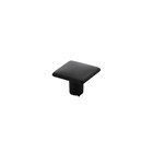 Intersteel meubelknop - vierkant - 26 x 26 mm - mat zwart