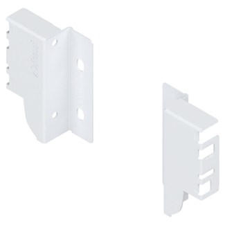 blum Rugwandhouder M set voor TANDEMBOX  voor houten rugwand  Kleur: Zijdewit