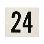 Besbo huisnummerplaat - Nr. 24 - aluminium