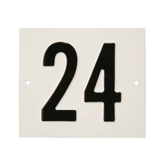 Besbo huisnummerplaat - Nr. 24 - aluminium