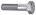 Zeskantbout 8.8 931 - m12 x 70/19 - zn