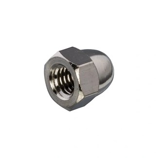 Hoenderdaal dopmoer [50x] - MESSING VERNIKKELD - SW-24 - M16