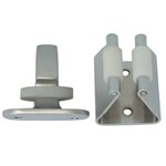 Deurvastzetter Nikkel met Nylon Rol \253301.6