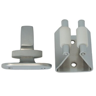 Deurvastzetter Nikkel met Nylon Rol \253301.6