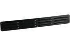 Nedco schoepenrooster - 500x65mm - zwart - aluminium