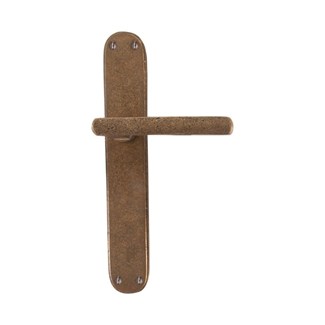 Dauby deurkruk op schild - Pure PH1920 / P40 - ruw brons - blind