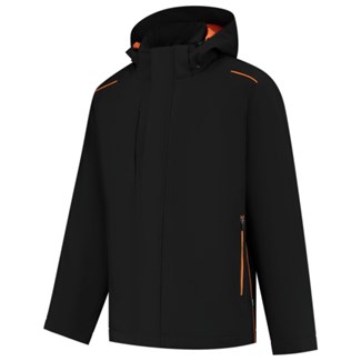 Tricorp Winter Tech Shell Accent zwart-oranje 3XL