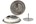 Nedco ventielrooster - voor diameter 150 mm - RVS - met klemmen
