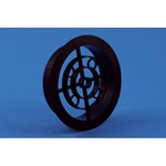 Nedco luchtrooster rond 120 mm pvc-bruin