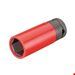 GEDORE slagmoerdopsleutel - 1/2" - beschermhuls - 21mm - rood