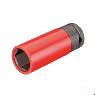 GEDORE slagmoerdopsleutel - 1/2" - beschermhuls - 21mm - rood