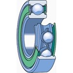 SKF Groefkogellager 6210-2rs1nr