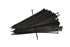 Ivana bundelbandjes - zwart - 3.6 x 140 mm - 100 stuks