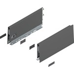 Blum MERIVOBOX zijkant K-hoogte, R+L, 300mm Kleur: orion grijs
