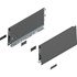 Blum MERIVOBOX zijkant K-hoogte, R+L, 300mm Kleur: orion grijs