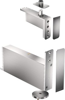 FritsJurgens taatsdeurset - System M+ 40 mm - Klasse F - rond - RVS