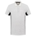 Tricorp Workwear 202002 Bi-color unisex poloshirt Wit Donkergrijs 3XL