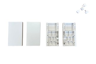 Slimbox/set frontadapters binnenlade h80 wit