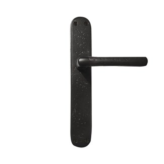 Dauby deurkruk op schild - Pure PH1920 / P40 - verouderd ijzer zwart - blind