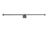 Dauby toiletrolhouder dubbel - Pure Plus Square - ruw metaal - 700 mm