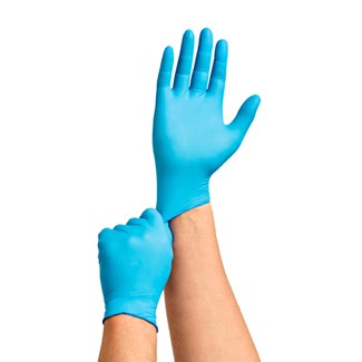 OPSIAL wegwerphandschoenen Nitril blauw - doos à 100 stuks