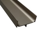 Greeplijst C- vorm bronskleur - 5000 mm