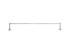 Dauby houder + 2 lange eindsteunen - Pure Plus Square - wit brons - 1000 mm