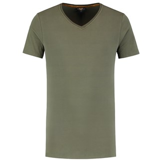 Tricorp T-Shirt V-hals heren - Premium - 104003 - legergroen - XS