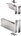 FritsJurgens taatsdeurset - System M+ 40 mm - Klasse C - Flush rechthoekig - RVS