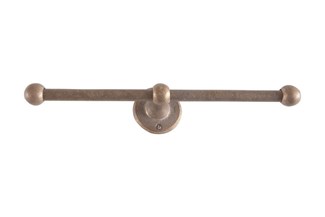 Dauby toiletrolhouder dubbel - Pure Plus - ruw brons - 300 mm