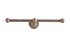 Dauby toiletrolhouder dubbel - Pure Plus - ruw brons - 300 mm