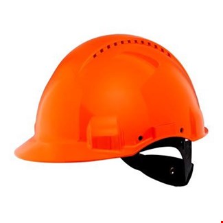 3M™ veiligheidshelm geventileerd met Uvicator™  - ratelverstelling - oranje - G3000NUV-OR