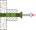 fischer nagelplug N Green (45x) - 8 x 100/60 S - met verzonken kop - 524850