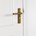 AXA deurkruk Milan met schild WC63/8 Curve brons