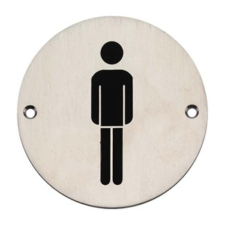 Hoppe ronde symboolplaatjes - Ø 100 mm - RVS