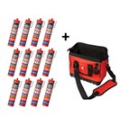 Griffon PolyMax High Tack Express montagelijm - in Tool Bag met 12 kokers - wit