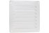Nedco schoepenrooster alu. 155 x 155 mm RAL9010 wit
