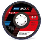 Norton vlaklammelschijf - conisch fiber - 125 x 22 mm - K80 - 02625644