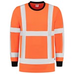 Tricorp 103002 T-Shirt RWS Birdseye lange mouw - Fluor Oranje - maat XL