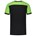 Tricorp 102006 T-shirt bicolor Naden - zwart/lime - maat S