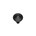 Intersteel meubelknop - met punt - ø 20 mm - mat zwart