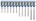 Ivana hamerboor [10 st]  - SDS-Plus Cross - Goldline - 4 snijvlakken - 8 x 265/200 mm