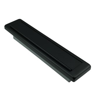AMI briefplaat EP961 Climate Comfort - met schacht - met veer - deurdikte 38-42 mm - zwart