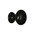meubelknop ebbenhout 32 mm bol zwart