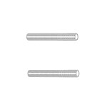 Artitec draadeinden/draadstang (2x) - RVS - M8x65mm