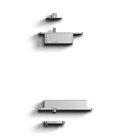 FritsJurgens Taatsdeurset System Fx 70 mm Klasse A rechthoekig - RVS
