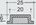 schuifdeurkom eloxeerd 70x25 mm 269-7-1=f1