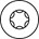 HECO TOPIX-plus tellerkopschroeven - verzinkt - 8x300/100 mm - T40 - deeldraad - 50 st